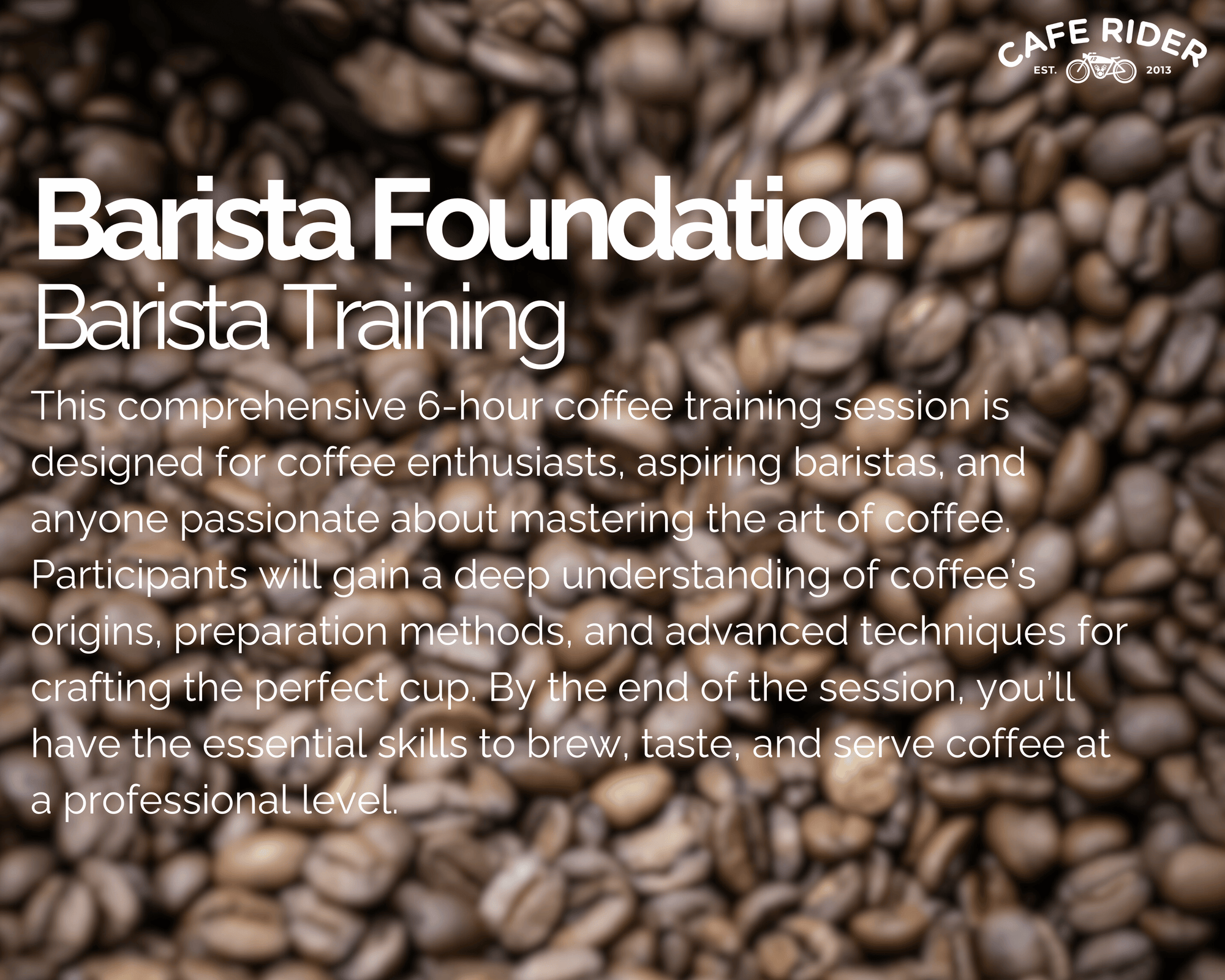 Barista Foundation: Barista Training