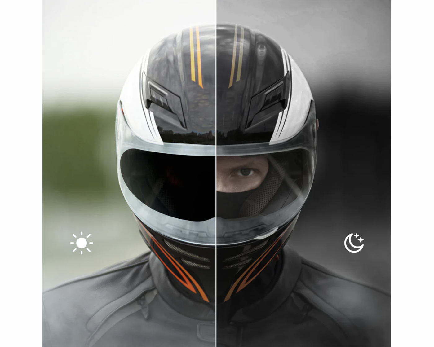 RYDEOUT Universal Anti-Fog Visor Photochromic – Cafe Rider Custom