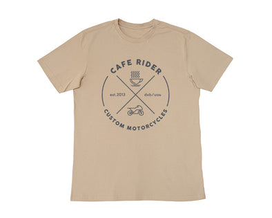 Cafe Rider T-Shirt Beige