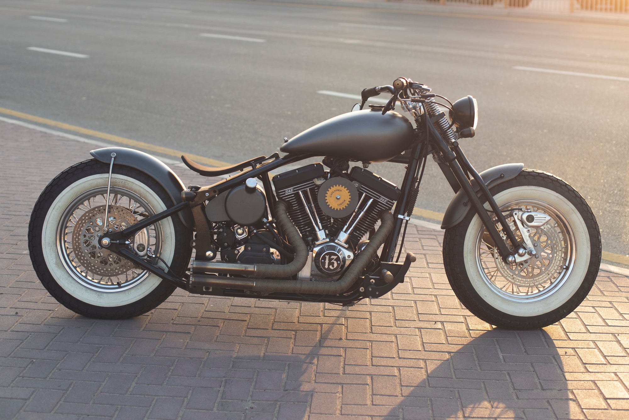 brass balls bobbers motorbike