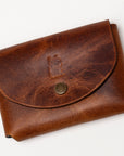 Lucky Cat Camel Leather Wallet