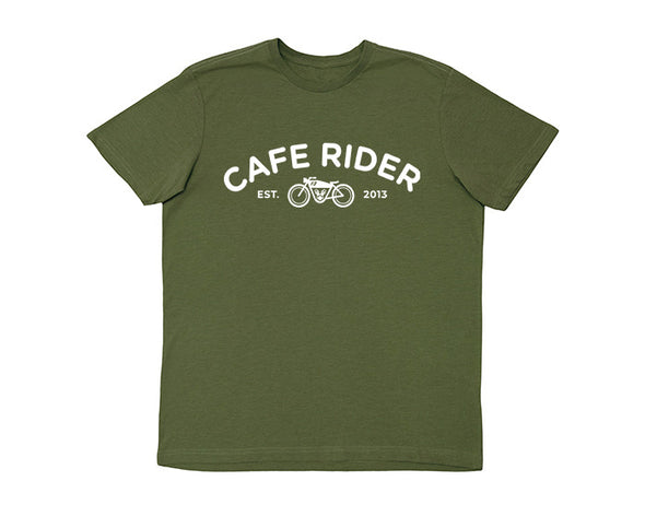 Cafe Rider T-Shirt Olive Green