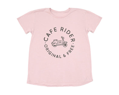 Cafe Rider Ladies Tee Light Pink