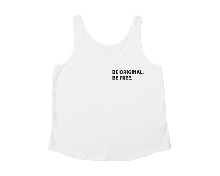Cafe Rider Ladies Tank Top White