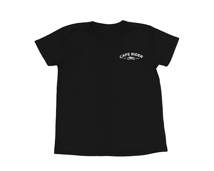 Cafe Rider Ladies Tee Black