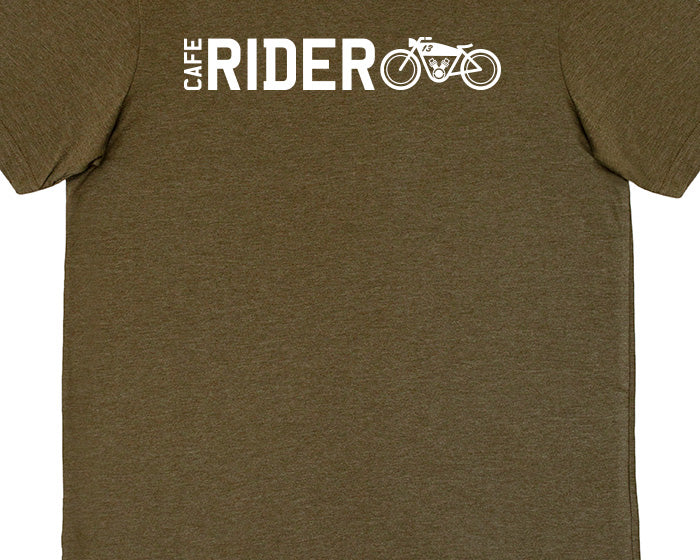 cafe rider green tshirt