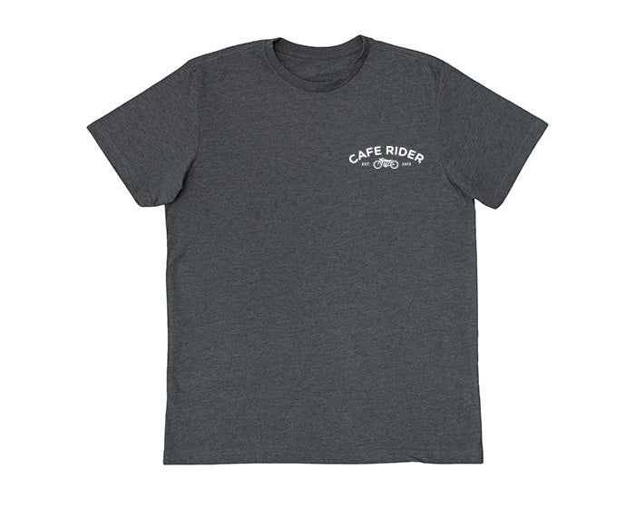 cafe rider unisex grey shirt